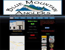 Tablet Screenshot of bluemountainanglers.com